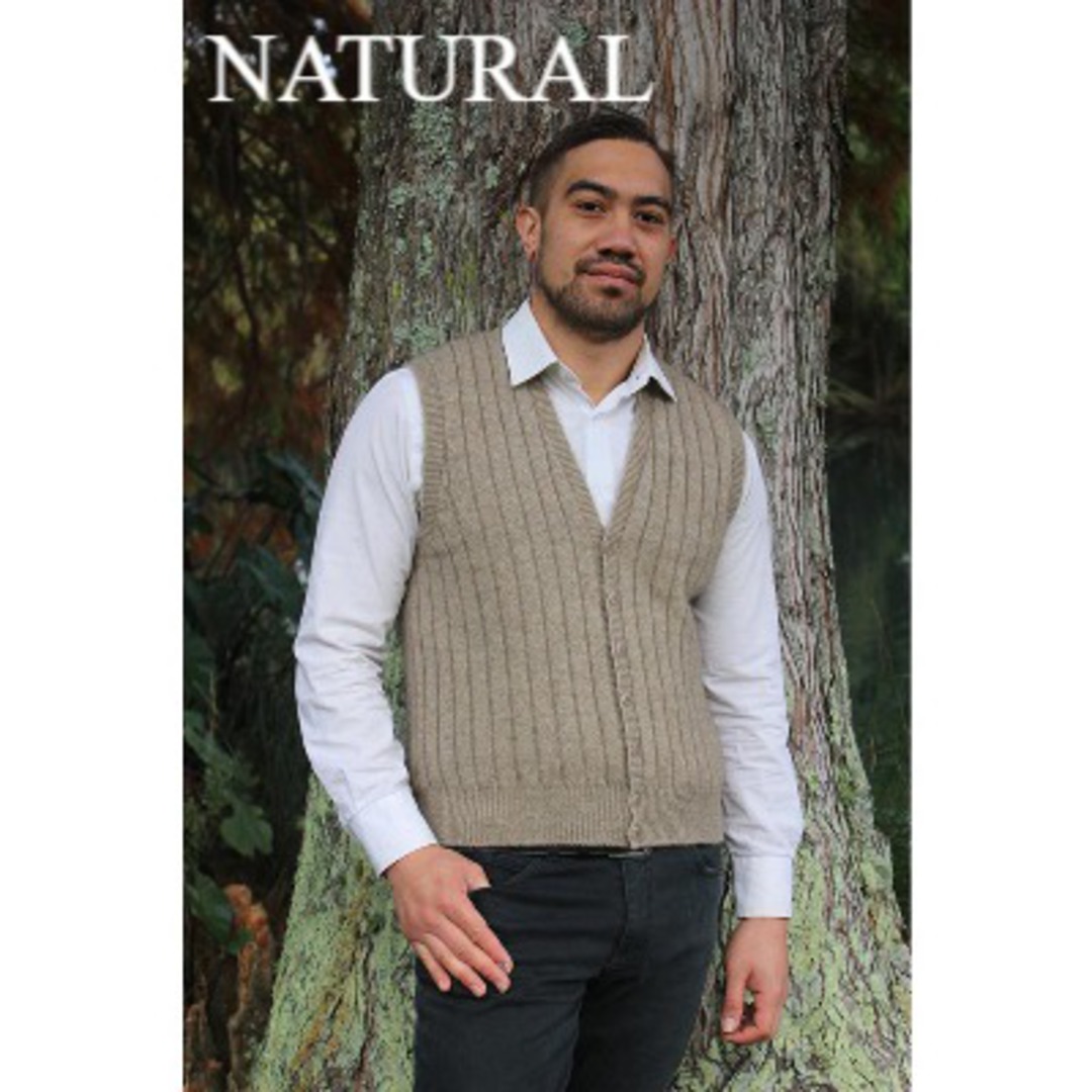 Lothlorian Merino Possum Rib Button Vest image 0